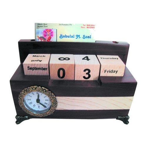 Multi Utility Wooden Pen Stand